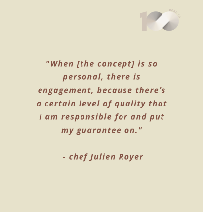 Quote for Portfolio Revisits: Chef Julien Royer